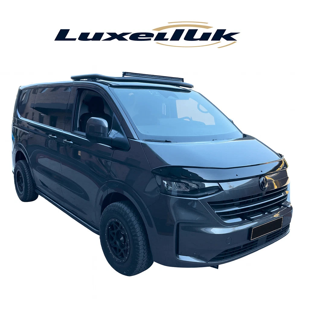 GLOSS BLACK GLOSS BONNET WIND STONE PROTECTOR FOR T7 TRANSPORTER 2024 ONWARDS