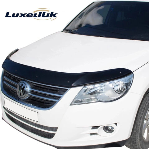 GLOSS BLACK GLOSS BONNET WIND STONE PROTECTOR FOR TIGUAN MK1 5N 2007-2015