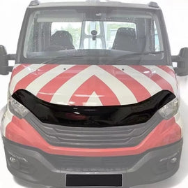 GLOSS BLACK BONNET WIND STONE PROTECTOR FOR IVECO DAILY 2014-2018