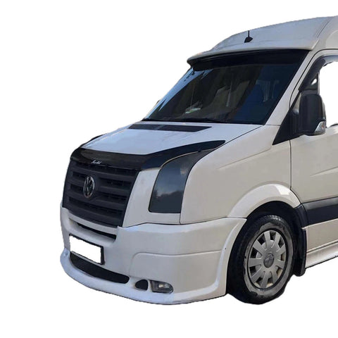 GLOSS BLACK GLOSS BONNET WIND STONE PROTECTOR FOR CRAFTER 2006-2017