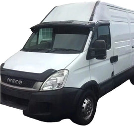 GLOSS BLACK BONNET WIND STONE PROTECTOR FOR IVECO DAILY 2007-2014