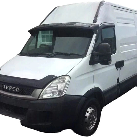 GLOSS BLACK BONNET WIND STONE PROTECTOR FOR IVECO DAILY 2007-2014