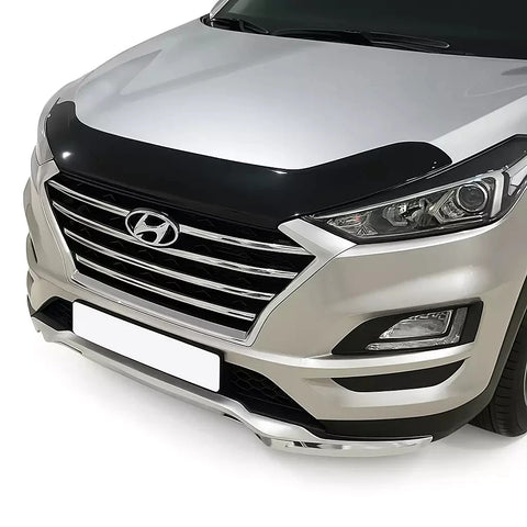GLOSS BLACK BONNET WIND STONE PROTECTOR FOR HYUNDAI TUCSON 2015-2020
