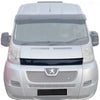 GLOSS BLACK BONNET WIND STONE PROTECTOR FOR FIAT DUCATO/PEUGEOT BOXER/ CITROEN RELAY 2006-2014
