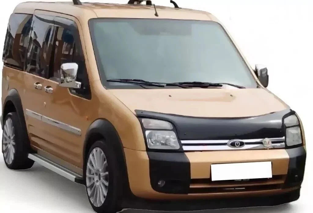 GLOSS BLACK BONNET WIND STONE PROTECTOR FOR FORD TRANSIT CONNECT 2002-2013