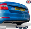 Skoda Octavia MK3 2013 - 2020 Chrome Exhaust Deflector Frame Trim 3 Pcs Set - Luxell Europe