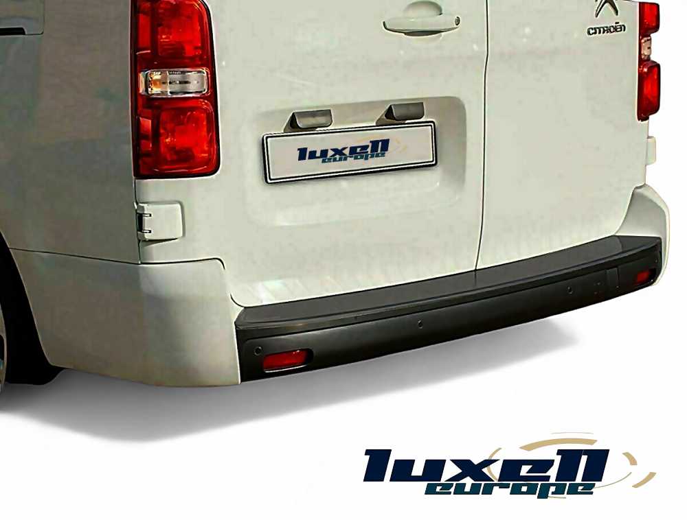 Stainless Steel Dark Chrome Rear Bumper Protector for PROACE/DISPATCH/SPACETOURER/EXPERT/TRAVELLER - Luxell Europe