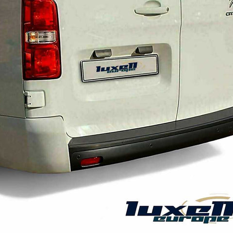 Stainless Steel Dark Chrome Rear Bumper Protector for PROACE/DISPATCH/SPACETOURER/EXPERT/TRAVELLER - Luxell Europe