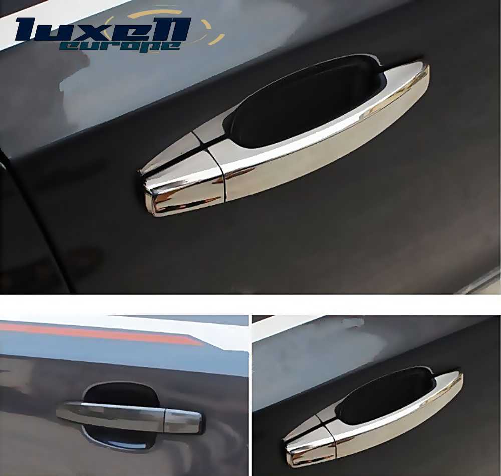 Stainless Steel Door Handle Covers for Chevrolet Captiva, Epica, Trax - Set of 8, 4 Doors - Luxell Europe