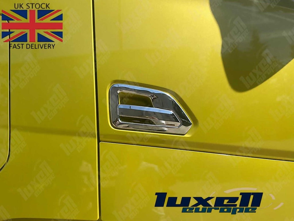 Stainless Steel Door Handle Covers for DAF XF, XG, XG+ (Right - Hand Drive) – Durable & Stylish Upgrade 2023 - Luxell Europe