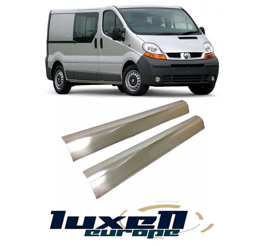 Stainless Steel Door Sill Scratch Guard for Vauxhall Opel Vivaro / Renault Trafic 2001-2014 - Luxell Europe
