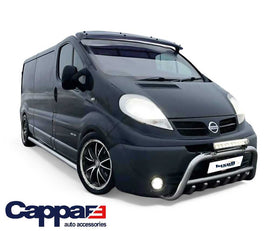 Sun Visor Solid Black ABS for Renault Trafic 2001-2023 & Vauxhall Vivaro 2001-2018 - Luxell Europe