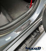 Universal Fit Chrome and Carbon Fiber Door Sill Scratch Guards with "SPORT" logo - Luxell Europe