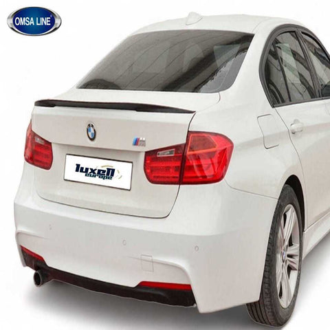 Unpainted Tailgate Trunk Boot Spoiler Lip Addon for BMW 3 Series F30 (2012-2018) - Luxell Europe