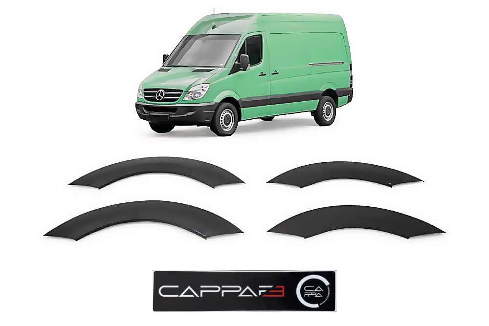 Upgrade Your Mercedes Sprinter W906 / VW Crafter 2006-2017 with Wheel Arch Cover Fender Molding Flare Set (4 Pcs) - Luxell Europe