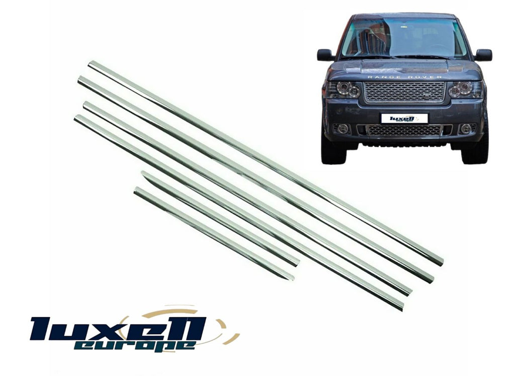 Upgrade Your Range Rover L322 VOGUE 2002-2012 with Window Frame Trim Strips (6 Pcs) - Luxell Europe