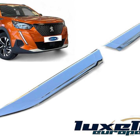 Upgrade Your Ride Chrome Window Frame Sill Trim Strips for Peugeot 2008 (2019 - 2023) 2 Pcs - Luxell Europe