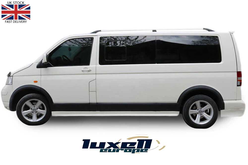 VW T5/T5.1 Transporter 2003–2015 LWB Black ABS Fender Flares & Wheel Arches - Luxell Europe
