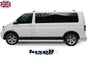 VW T5/T5.1 Transporter 2003–2015 LWB Black ABS Fender Flares & Wheel Arches - Luxell Europe