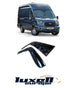 Wind Rain Deflectors LH & RH (2 Pieces) for Ford Transit MK8 2014-2022 - Enhanced Visibility - Luxell Europe