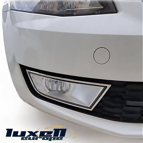 %50 OFF ! Fits Skoda Octavia 2013-2016 Chrome Fog Light Lamp Cover Surrounds Trim 2 Pcs
