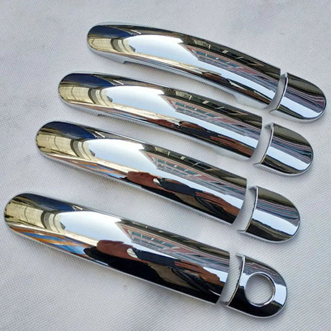 %50 OFF ! Fits VW Golf Bora Polo Passat Seat Skoda Audi Chrome Exterior Door Handle Cover Set 4 Pcs - Luxell Europe