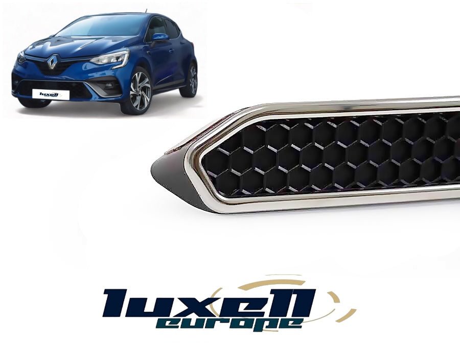Abs & Chrome Exhaust Deflector Frame 4 Pieces FITS R. CLIO MK4 HB 2012-2019 - Luxell Europe