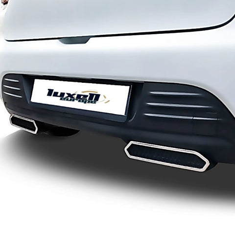 Abs & Chrome Exhaust Deflector Frame 4 Pieces FITS R. CLIO MK4 HB 2012-2019 - Luxell Europe