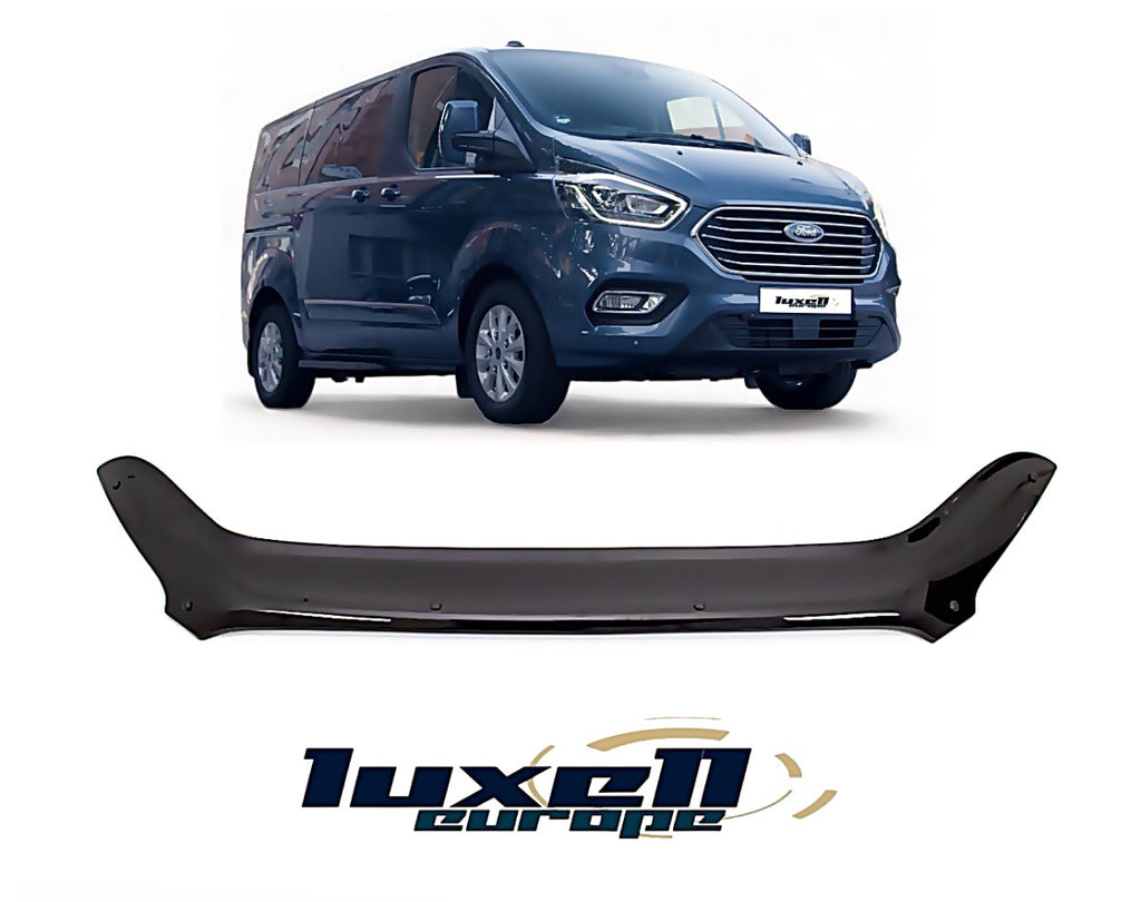 Black Bonnet Protector Stone Bug Deflector FITS Transit Tourneo Custom 2018-2022 - Luxell Europe
