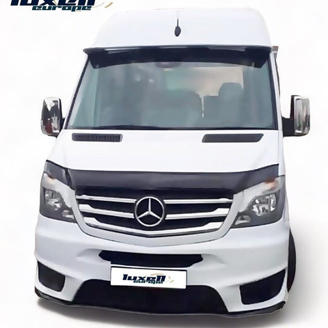 Black Bonnet Protector Stone Deflector FITS Mercedes Sprinter W906 2013-2017 - Luxell Europe