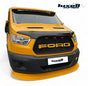 GLOSS BLACK BONNET WIND STONE DEFLECTOR PROTECTOR FOR FORD TRANSIT MK8 2014-2018