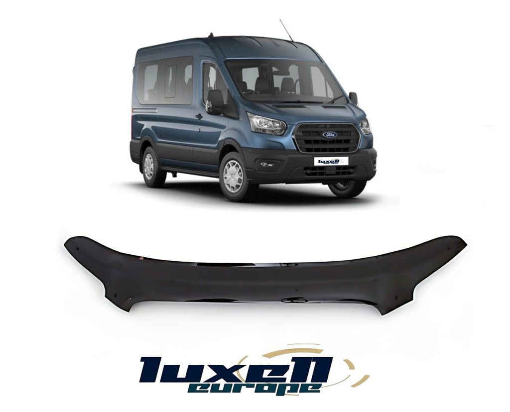 Enhance Your Transit MK8 2014-2018 with Black Bonnet Protector Wind Stone Deflector