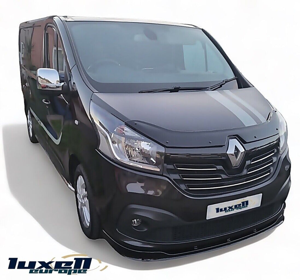 BLACK BONNET WIND STONE DEFLECTOR PROTECTOR FOR RENAULT TRAFIC 2014-2021 - Luxell Europe