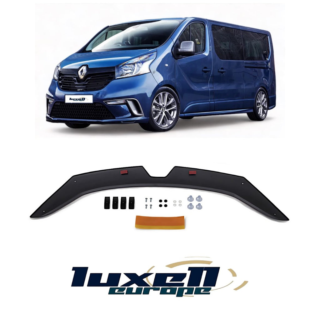 BLACK BONNET WIND STONE DEFLECTOR PROTECTOR FOR RENAULT TRAFIC 2014-2021 - Luxell Europe