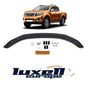 GLOSS BLACK BONNET WIND STONE DEFLECTOR PROTECTOR FOR NISSAN NAVARA D23 2014-2021