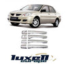 Chrome Door Handle Cover 4 Door (2 Hole) for Mitsubishi Lancer 2004-2008 - Luxell Europe