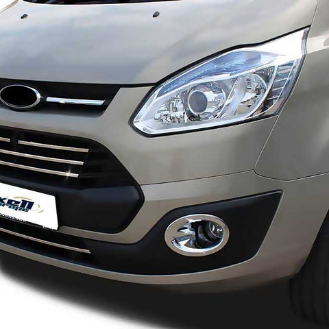 Chrome Front Grill Trim Covers 5 Pcs for Ford Transit Custom Tourneo 2012-2017 - Luxury Look, Quick Installation! - Luxell Europe