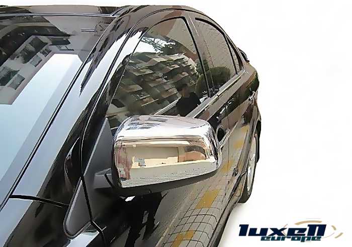 Chrome Side View Wing Mirror Cover Cap Set for Mitsubishi Lancer 2007-2017 - Luxell Europe