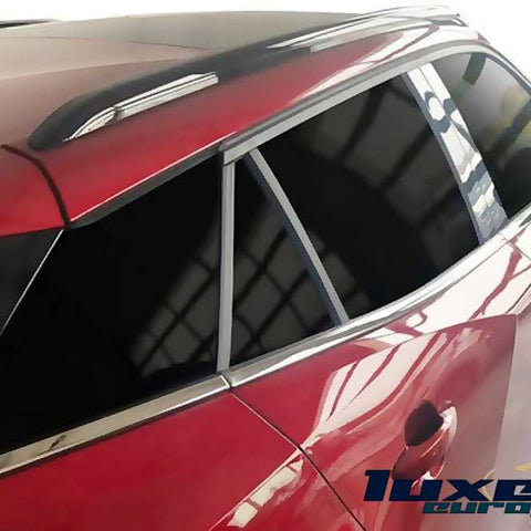 Chrome Window Frame Trim Strips 6 Pcs for Peugeot 2008 2019-2024 - Stylish Car Accessory - Luxell Europe