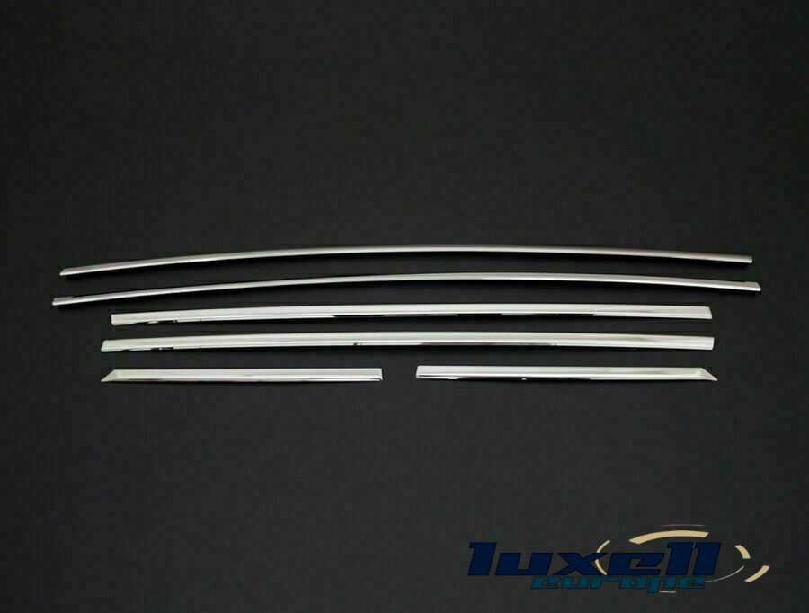 Chrome Window Frame Trim Strips 6 Pcs for Peugeot 2008 2019-2024 - Stylish Car Accessory - Luxell Europe