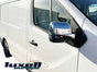 Chrome Wing Mirror Cover Caps 2Pcs ABS for VIVARO TRAFIC TALENTO Stylish Upgrade - Luxell Europe