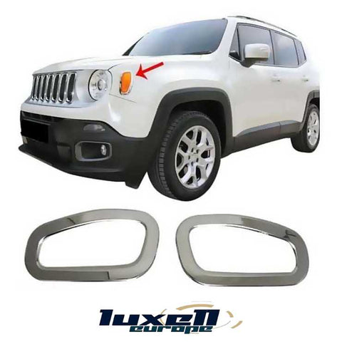 Elevate Your Jeep Renegade 2014-2018 with Side Signal Reflector Lamp Light Frame Trims Cover - Luxell Europe