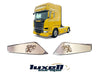 Enhance Your Scania Streamline Chrome Press Cut Stainless Steel Side Conditioning Logo - Luxell Europe