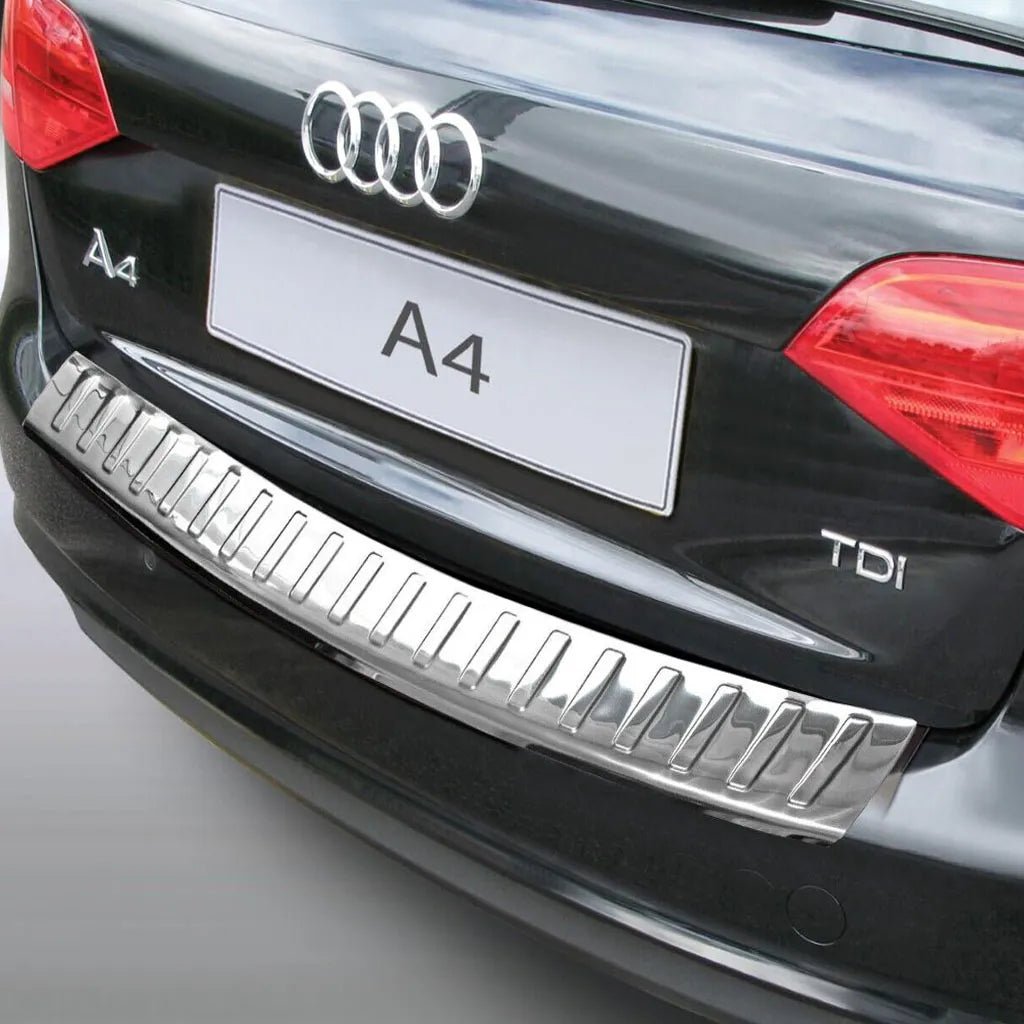 Fits Audi A4 B9 8W Estate 2016-2012 Chrome Rear Bumper Protector Scratch Guard