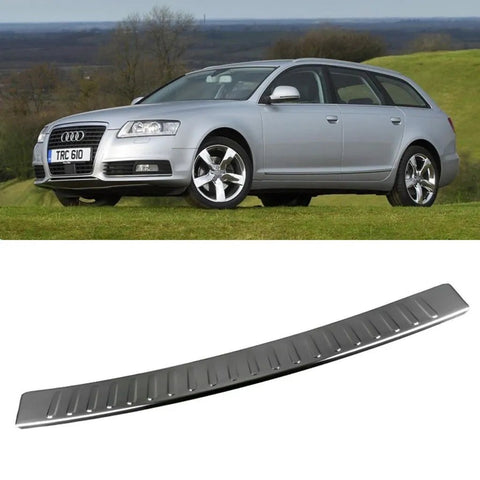 Fits Audi A6 Estate 2005-2011 Chrome Rear Bumper Protector Scratch Guard