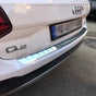 Fits Audi Q2 2016-2021 Chrome INNER Rear Bumper Protector Scratch Guard 3 Pcs - Luxell Europe