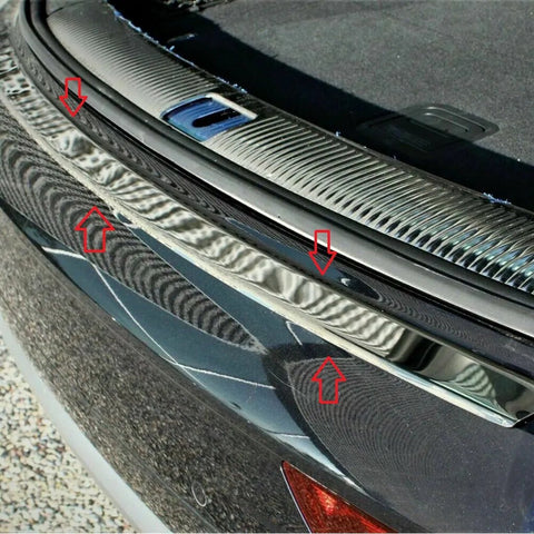Fits Audi Q5 FY 2017-2022 Chrome Rear Bumper Protector Scratch Guard - Luxell Europe