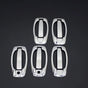 Fits Bipper-Nemo-Fiorino-Doblo-Combo Chrome Exterior Door Handle Cover 8 Pcs (4 DOOR)