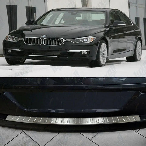 Fits BMW 3 Series F30 2012-2018 Chrome Rear Bumper Protector Scratch Guard