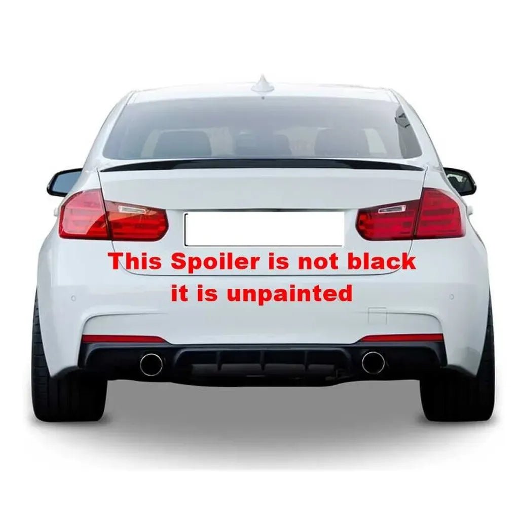 Fits BMW 3 Series F30 2012-2018 Rear Trunk Boot Lip Spoiler (UNPAINTED) - Luxell Europe